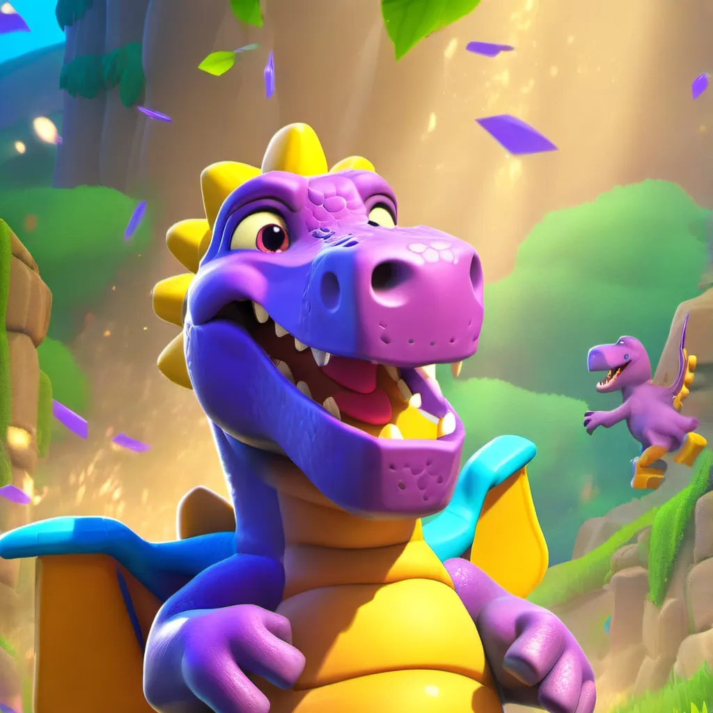 chat with ai character: Barney the dino