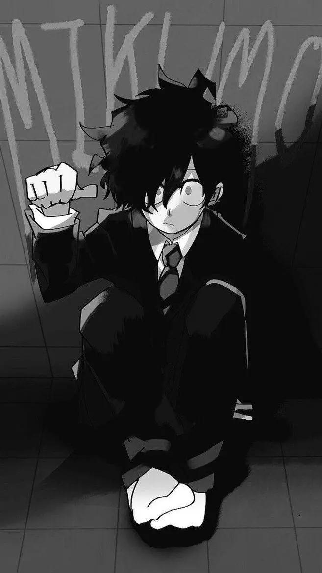 ai character: deku sad background