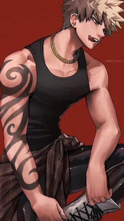 ai character: Katsuki Bakugo😘💥 background
