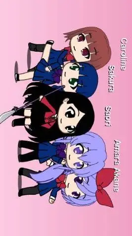 ai character: chicas grupo  background