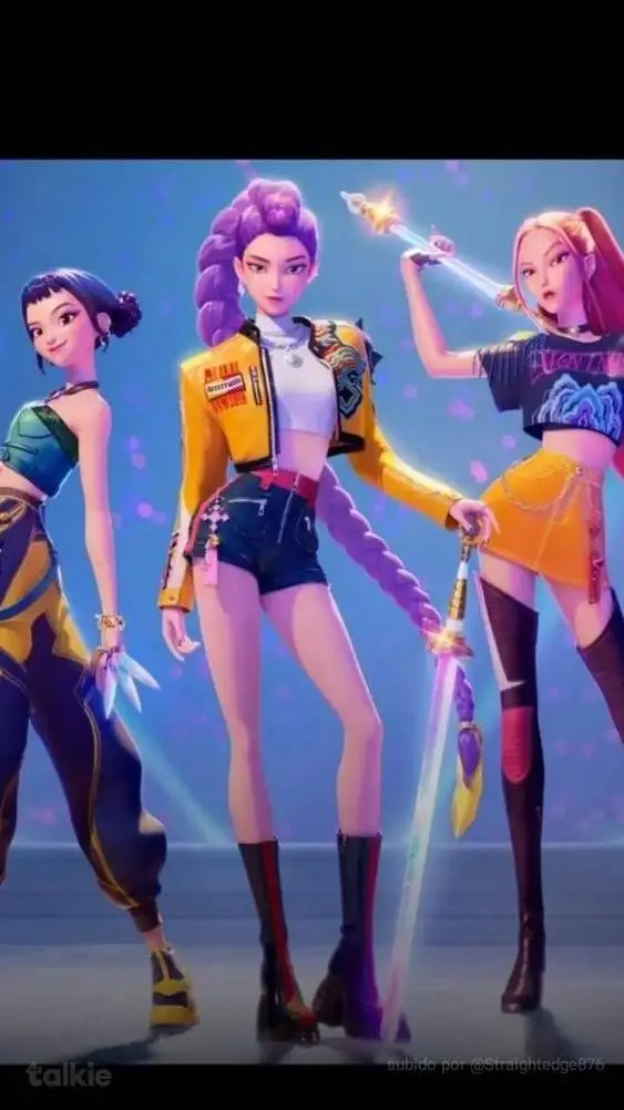 ai character: Huntrix  background