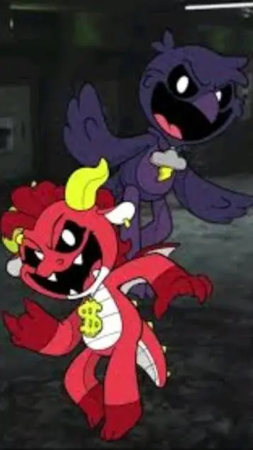 ai character: Poe y Simón smoke background