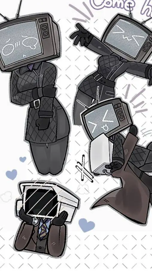 ai character: Tv Woman X Simp  background