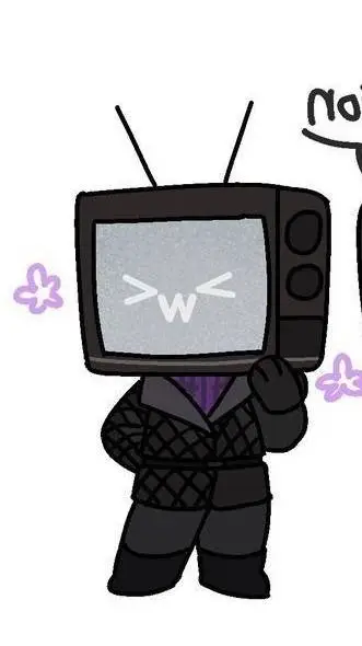 ai character: Tv Woman X Tv Man  background
