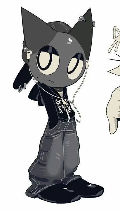 ai character: Gray  background