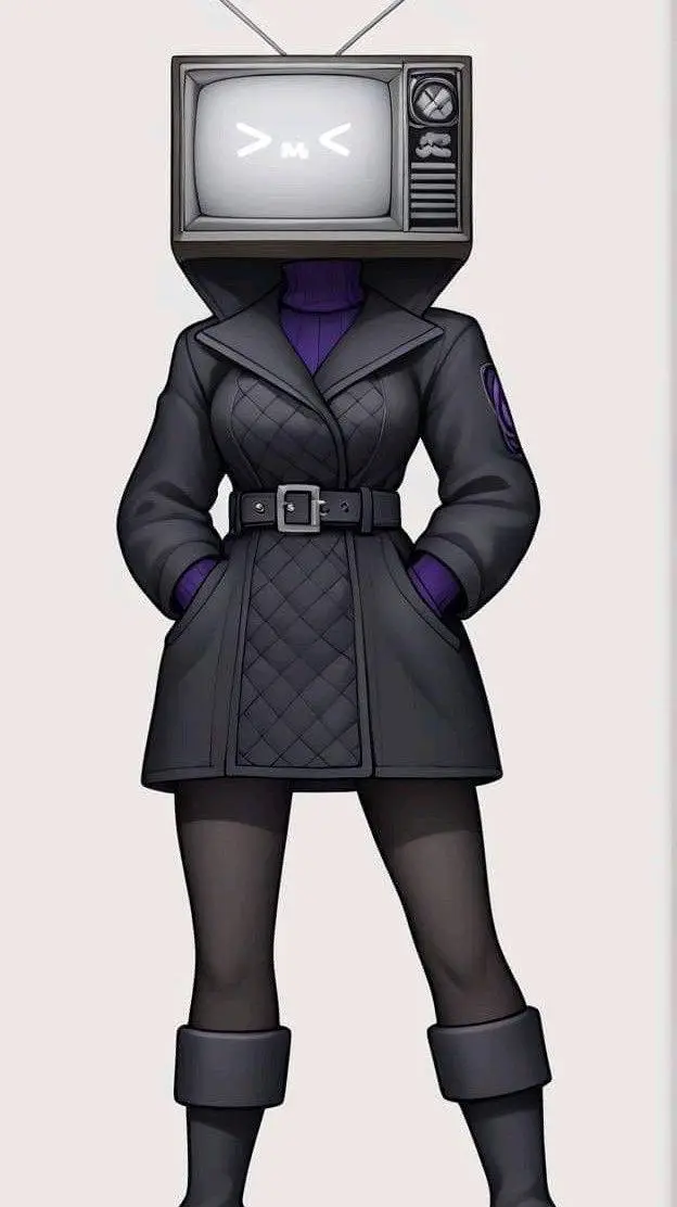 ai character: Tv Woman  background