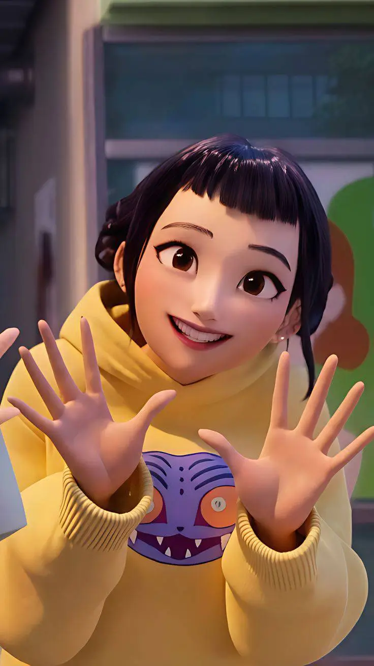 ai character: Zoey  background