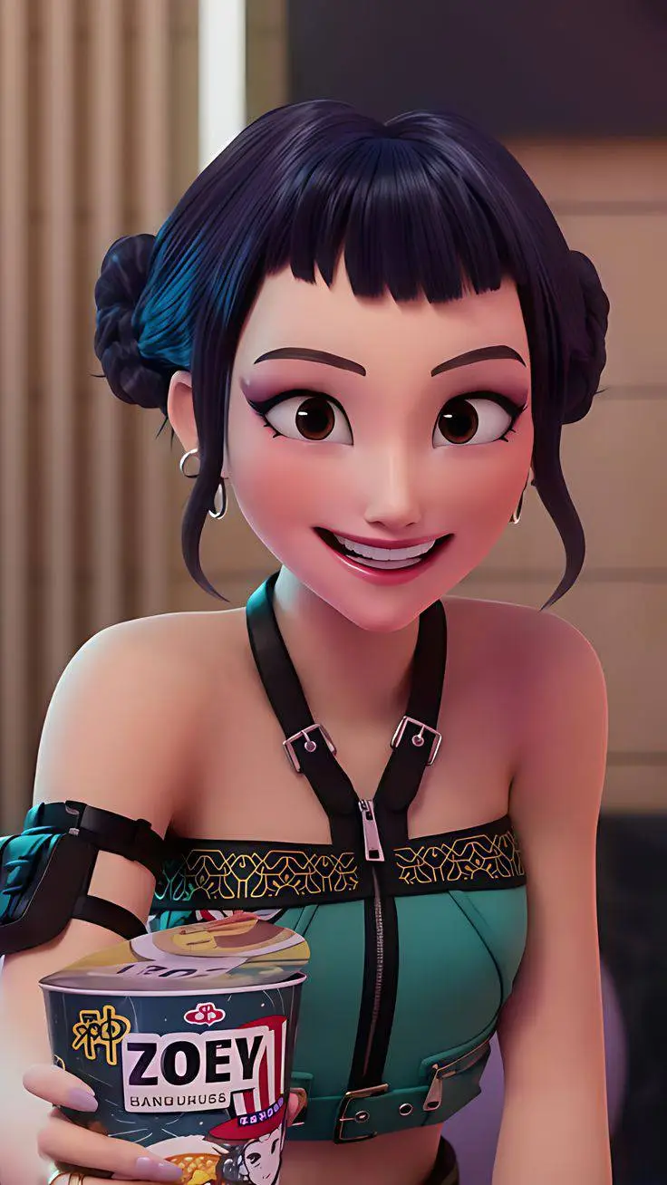 ai character: Zoey background