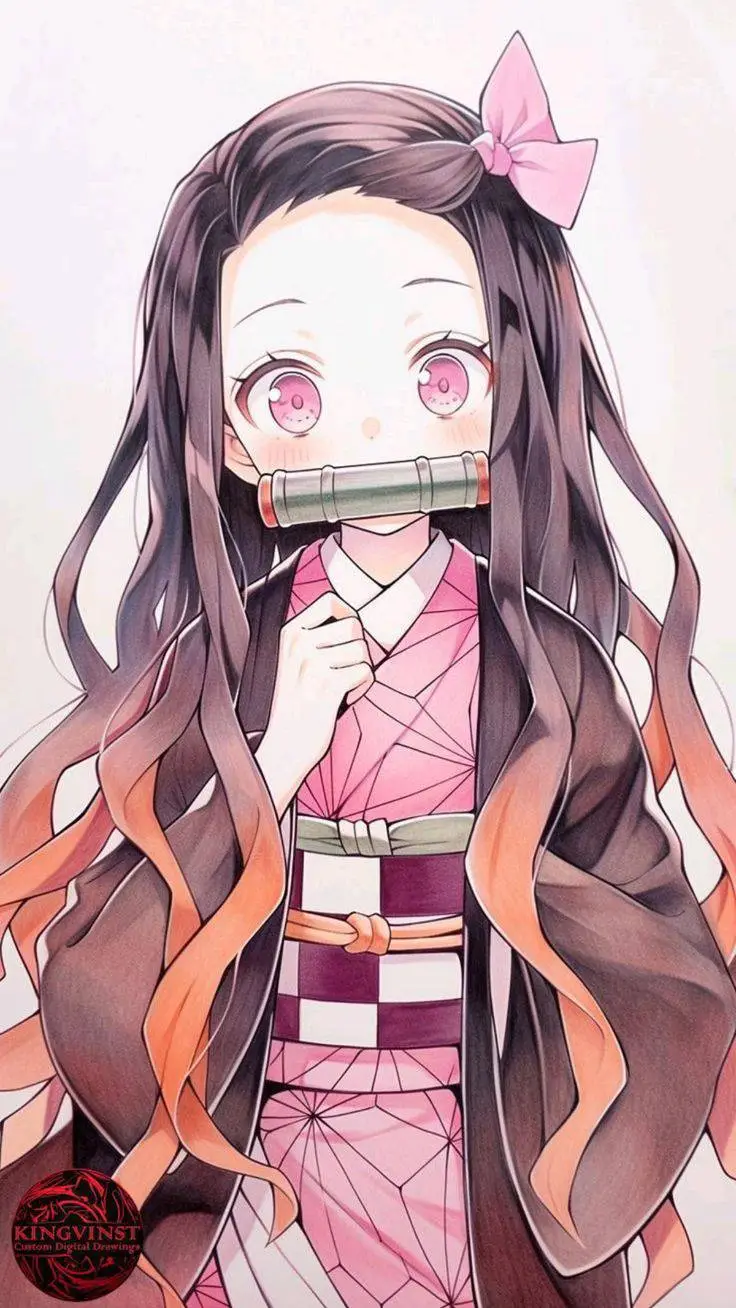 ai character: Nezuko background