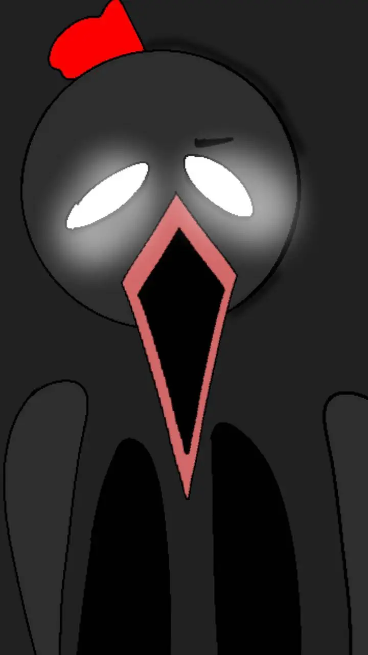 ai character: tall Chicken  background