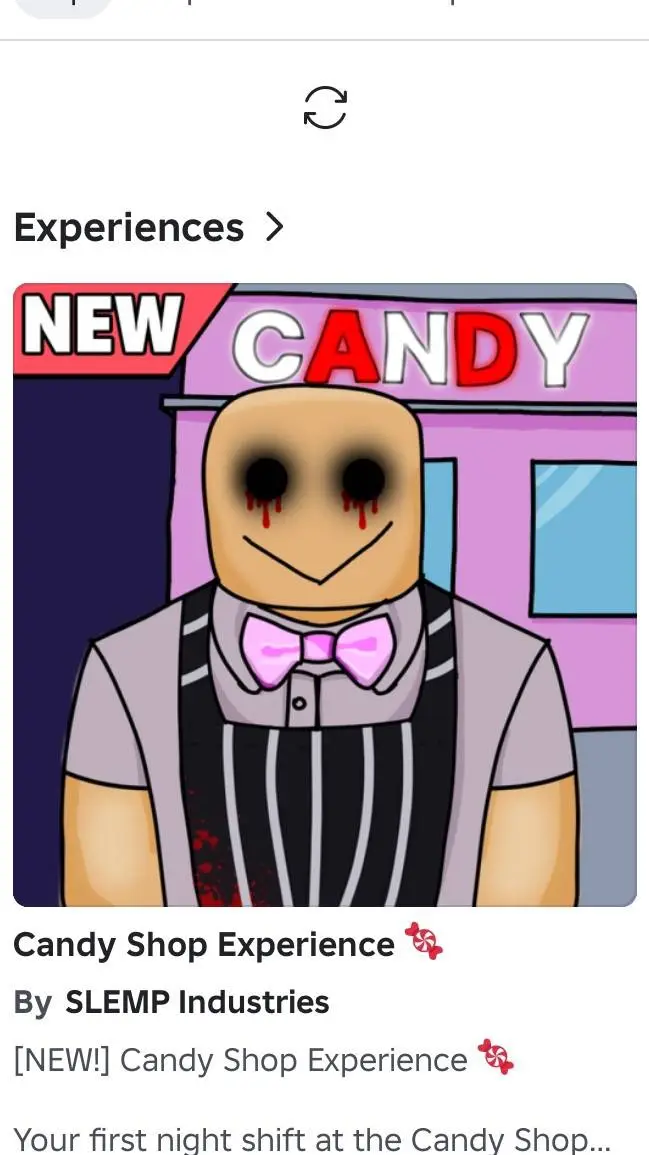 ai character: The Candy Shop  background