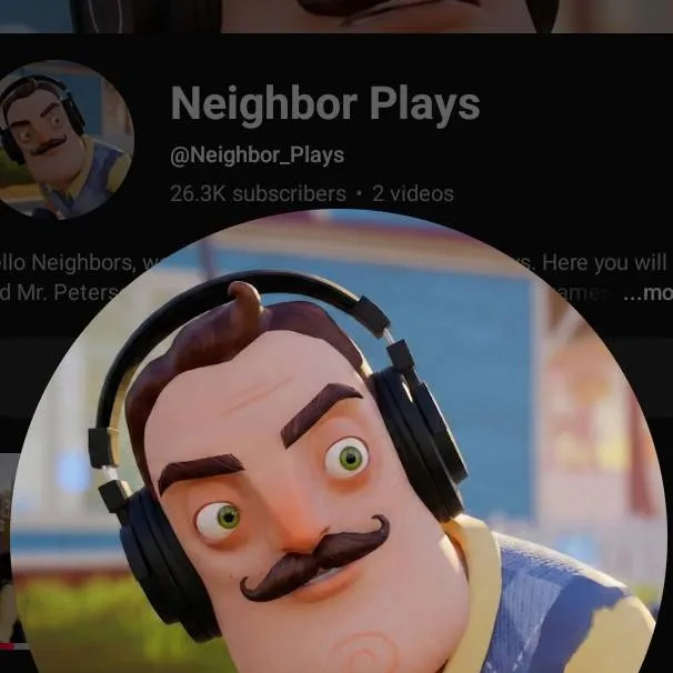 chat with ai character: Neighbor Plays 