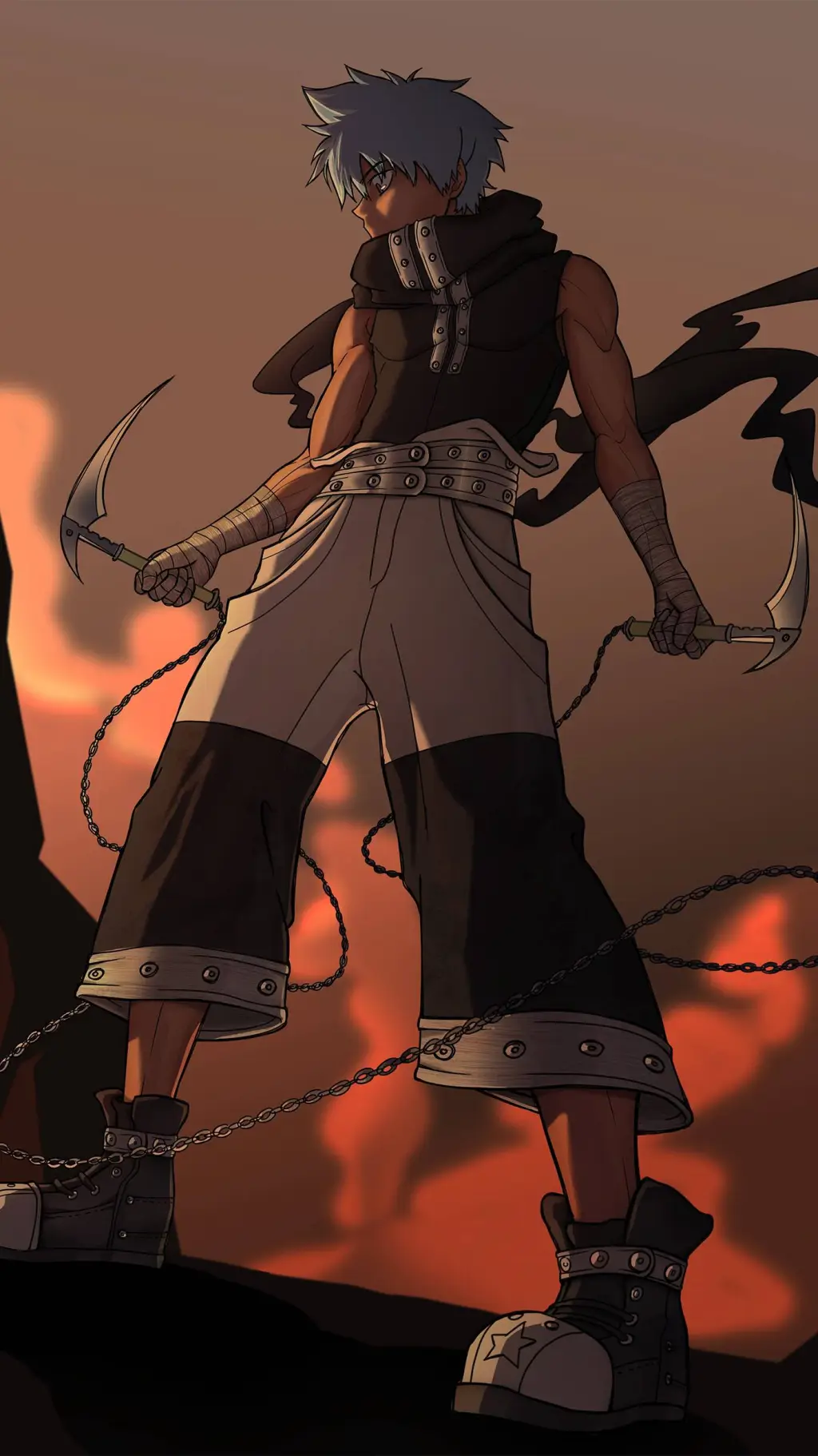 ai character: Black☆Star background