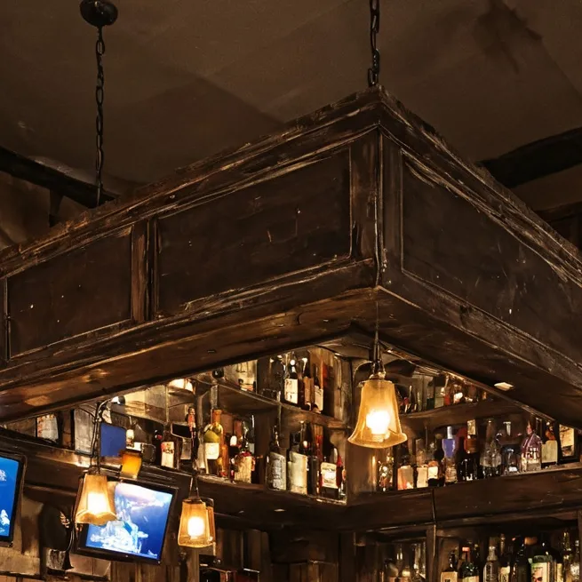 chat with ai character: A bar