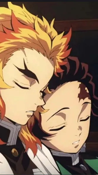 ai character: Rengoku x Tanjiro background