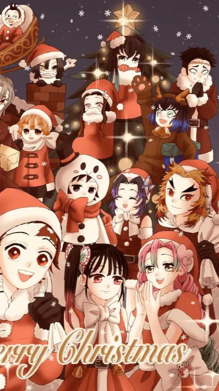 ai character: KNY CHRISTMAS🎄 background