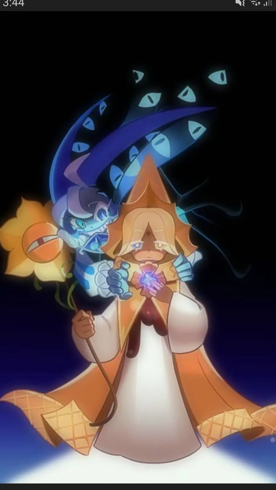 ai character: 🌻Pure vanilla🌻 background