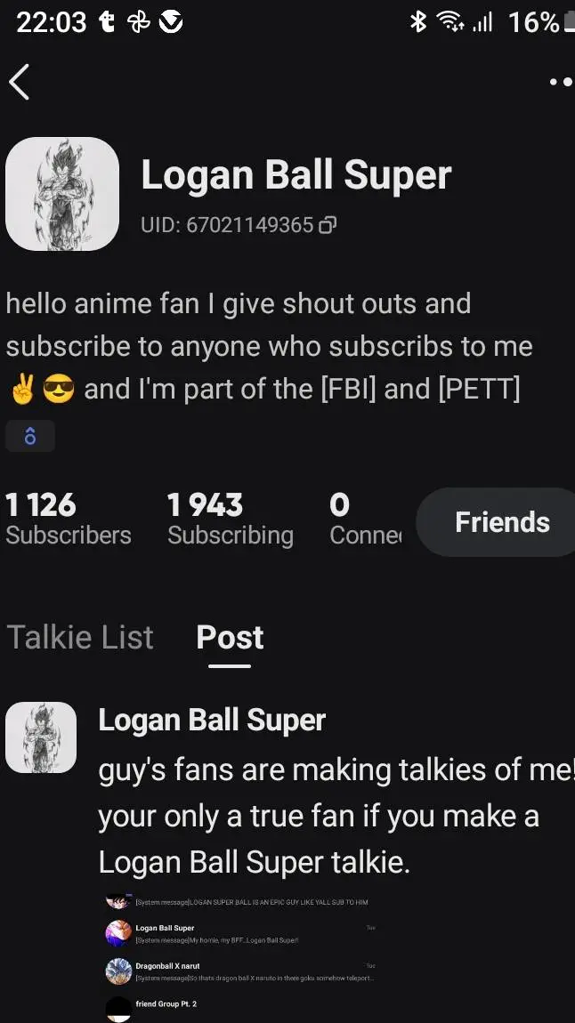 ai character: Logan ball super background