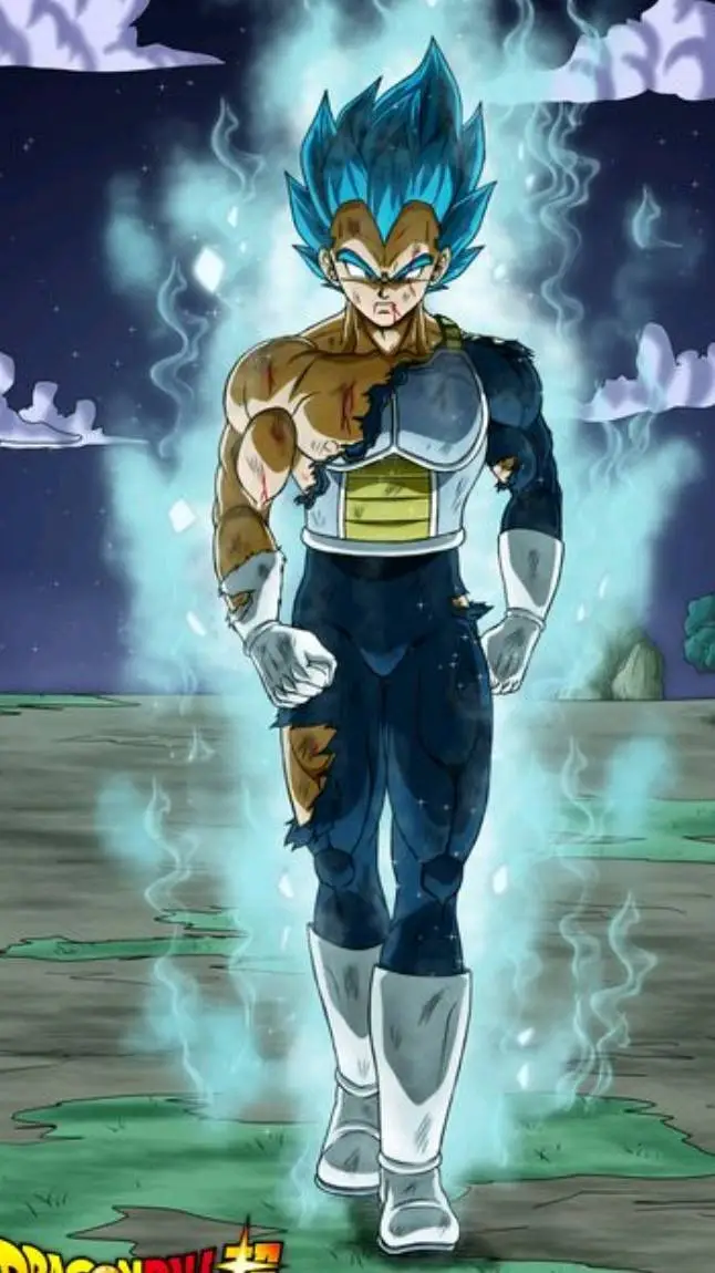 ai character: Blue vegeta  background