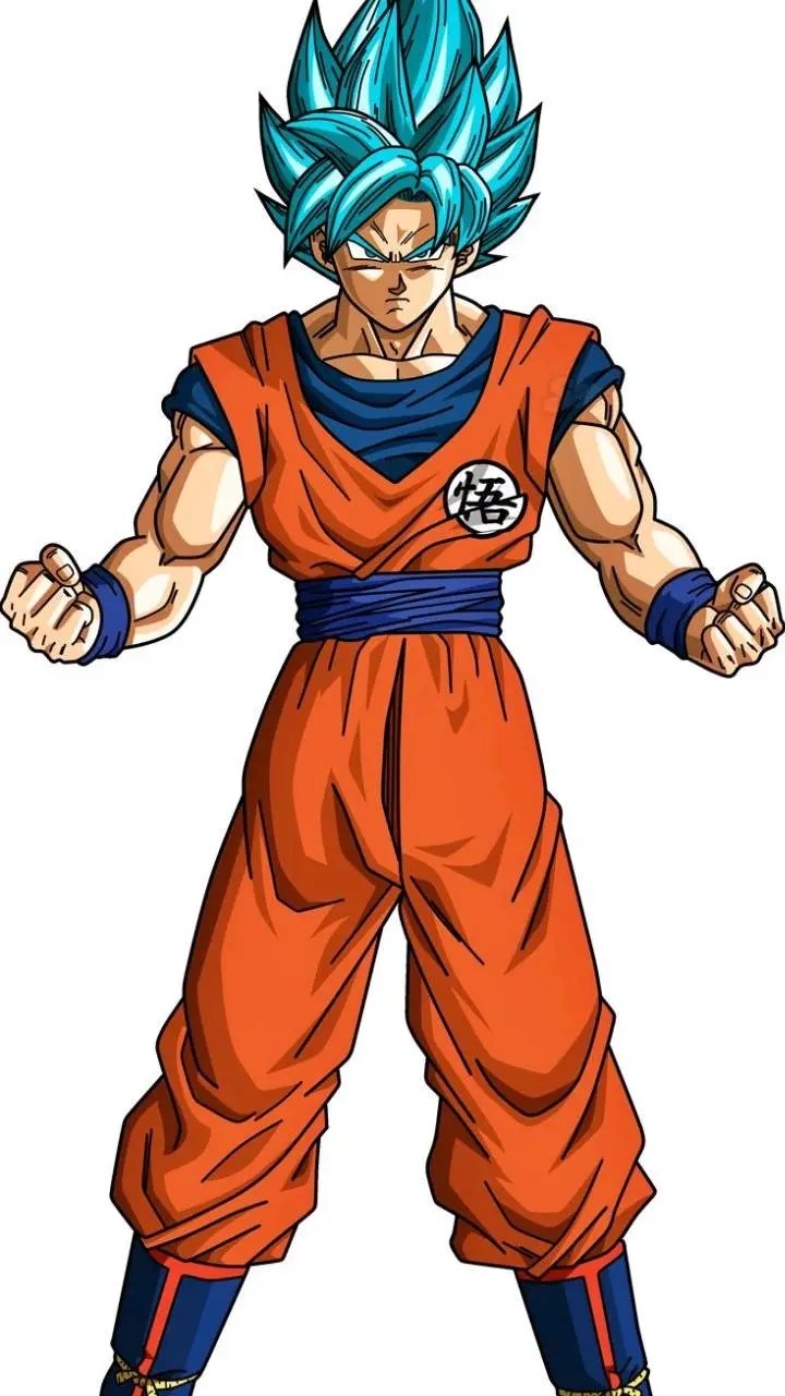 ai character: blue goku background