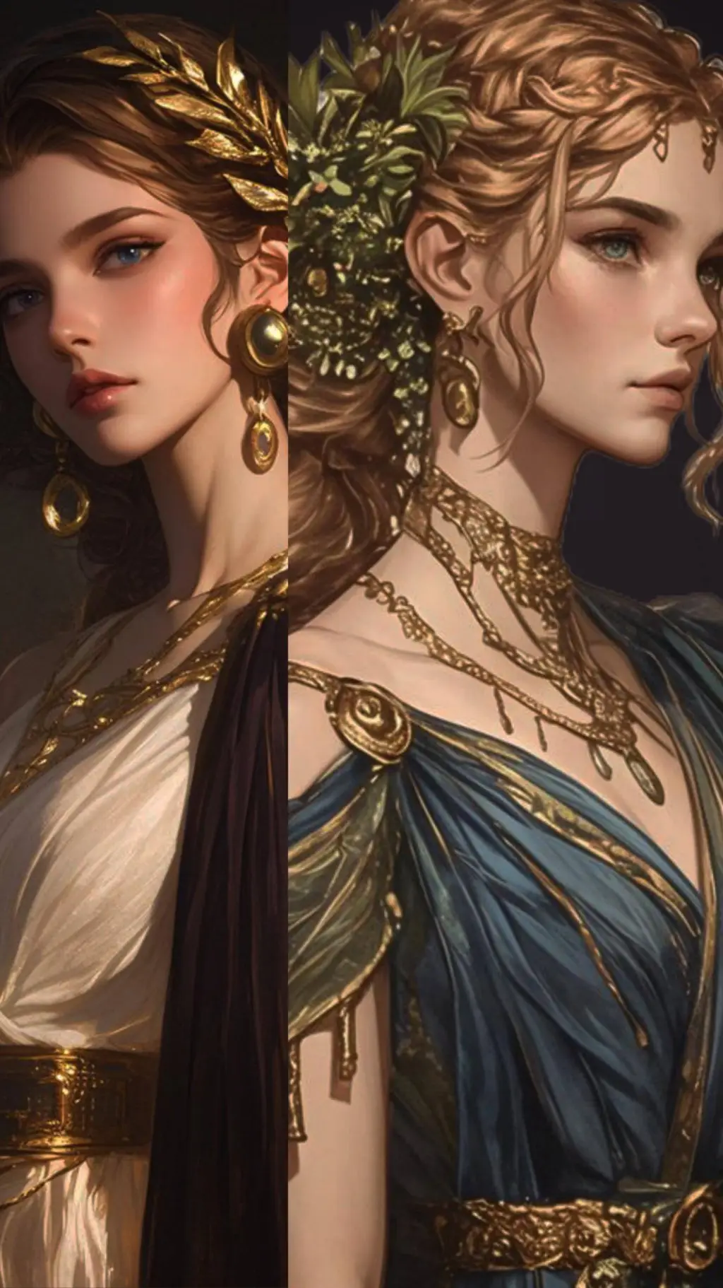 ai character: Vēnēlia&Nerithia background