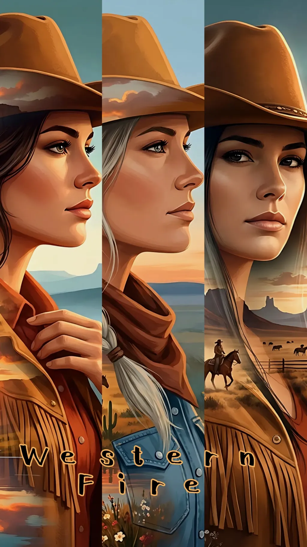 ai character: Western Fire background
