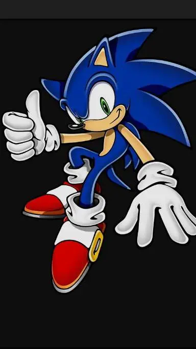 ai character: Sonic from advance background