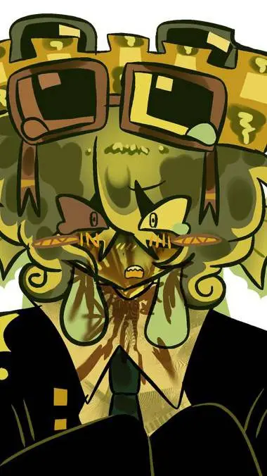 ai character: Froggydude  background