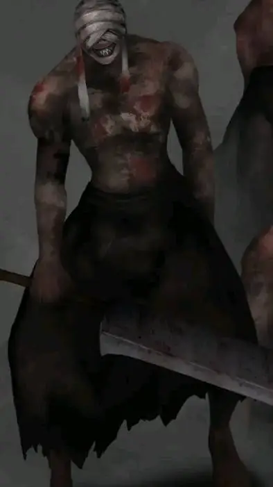 ai character: Mr.machete  background