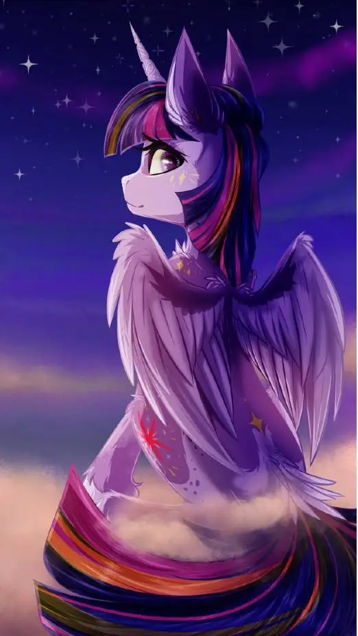 ai character: Twilight Sparkle  background