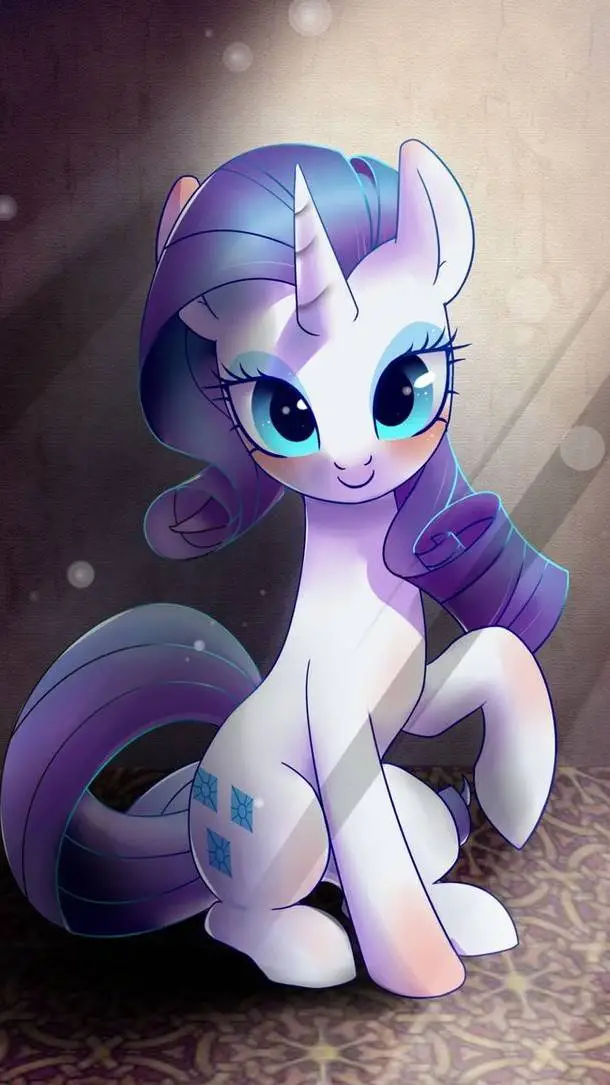 ai character: Rarity Belle  background