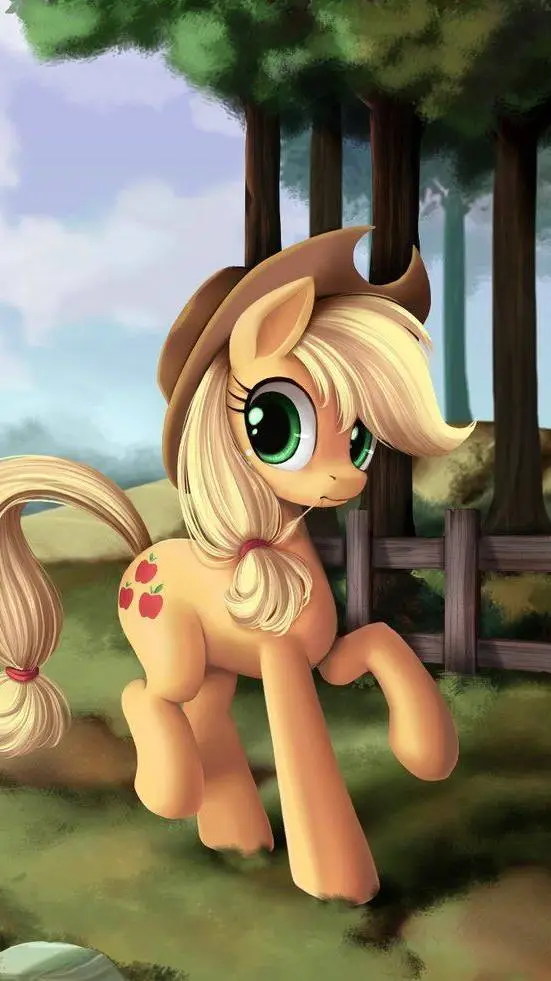 ai character: Applejack Apple  background