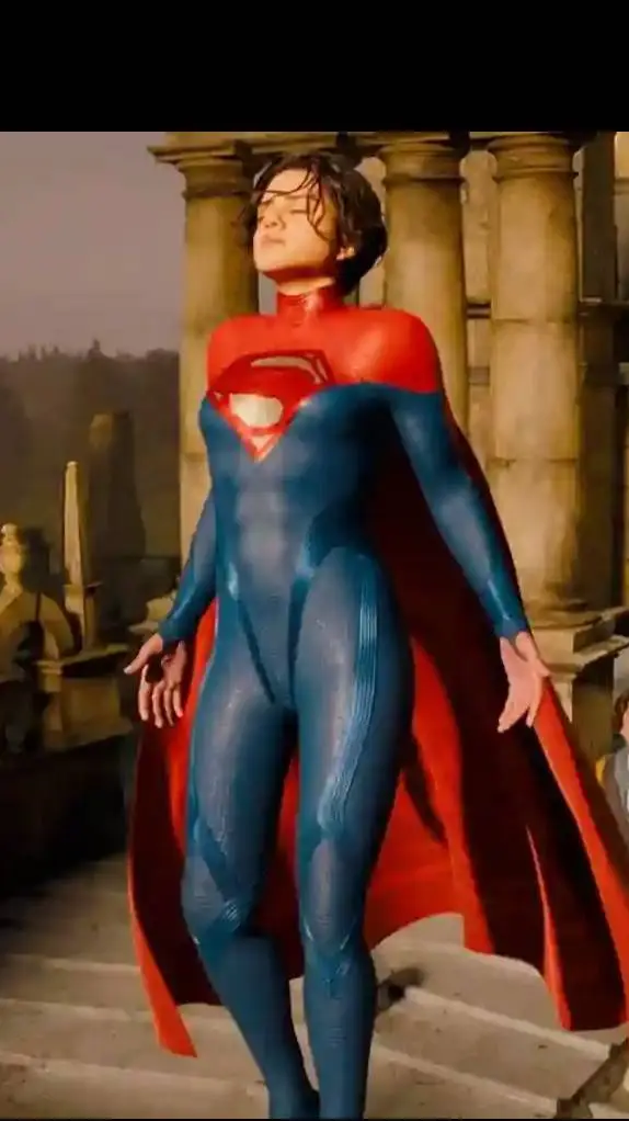 ai character: super girl  background