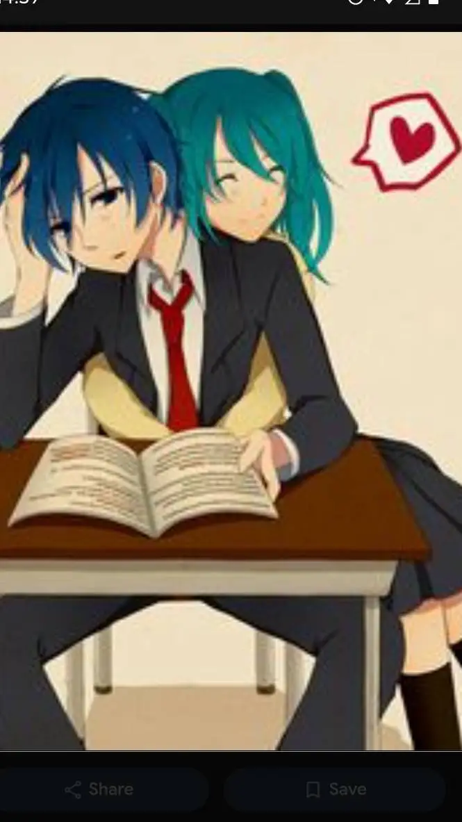 ai character: miku y kaito background