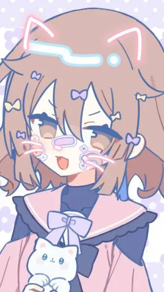 ai character: Cute girl 🩷 background