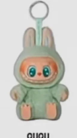 ai character: Ququ / labubu background