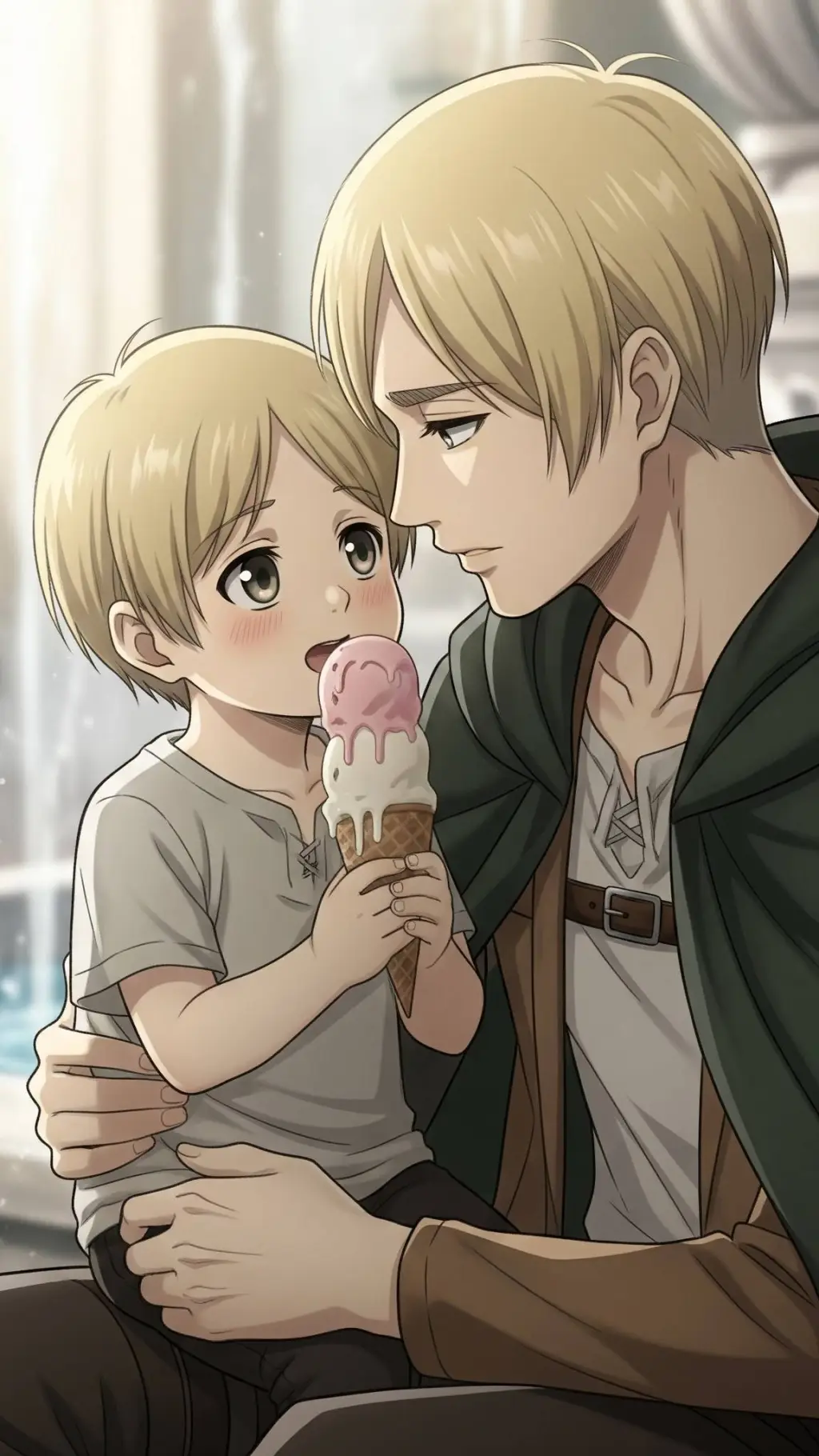 ai character: Armin y Kai background