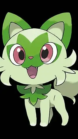 ai character: sprigatito background