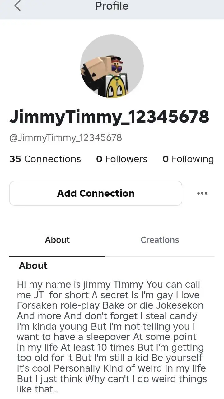 ai character: JimmyTimmy background