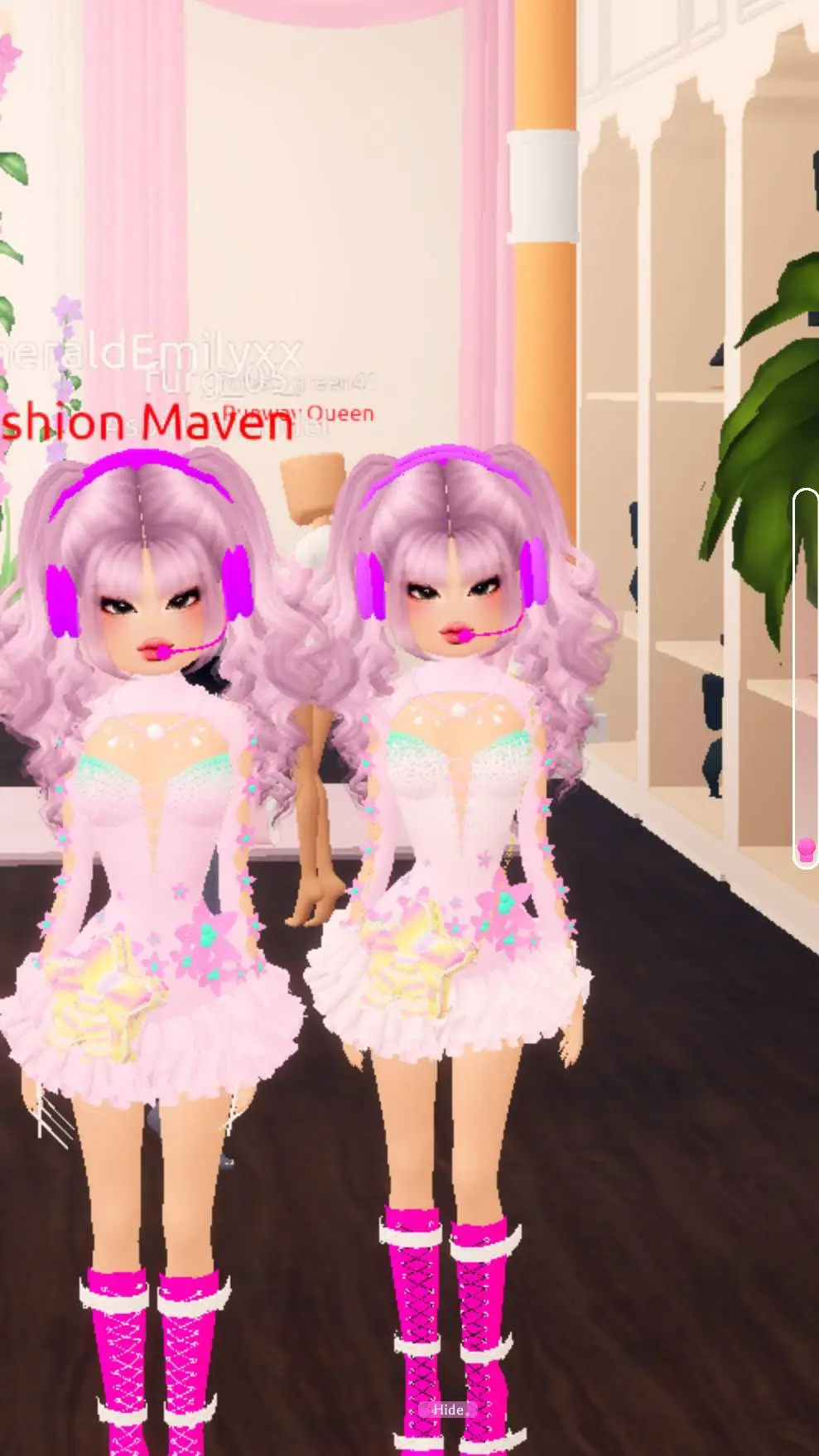 ai character: My twin sister. background