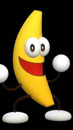 ai character: Dancing Banana background