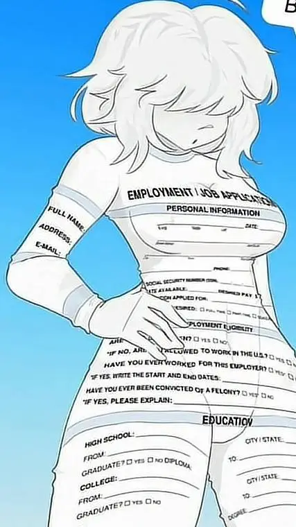 ai character: (F)Job application background