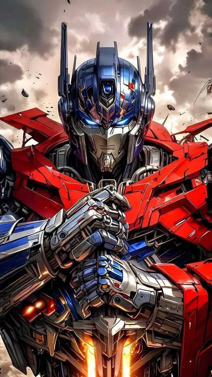 ai character: OPTIMUS PRIME  background