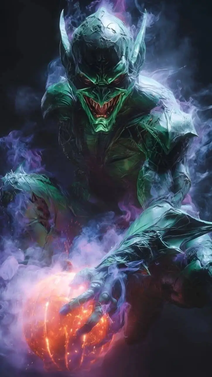 ai character: GREEN GOBLIN background