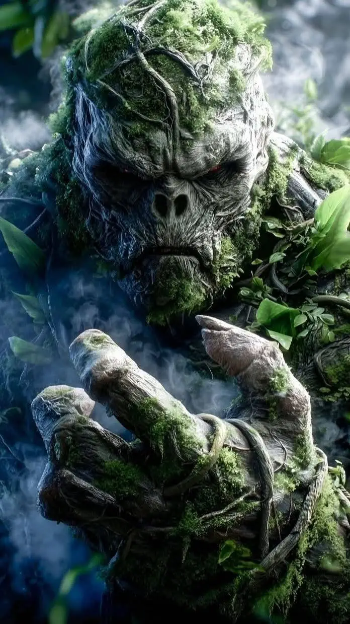 ai character: SWAMP THING background