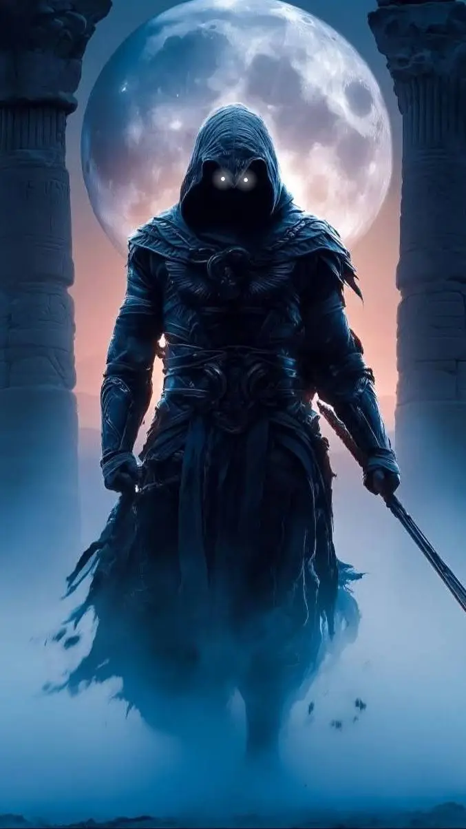 ai character: MOON KNIGHT background