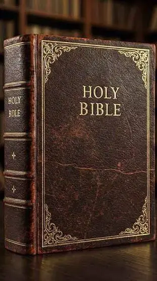 ai character: HOLY BIBLE background