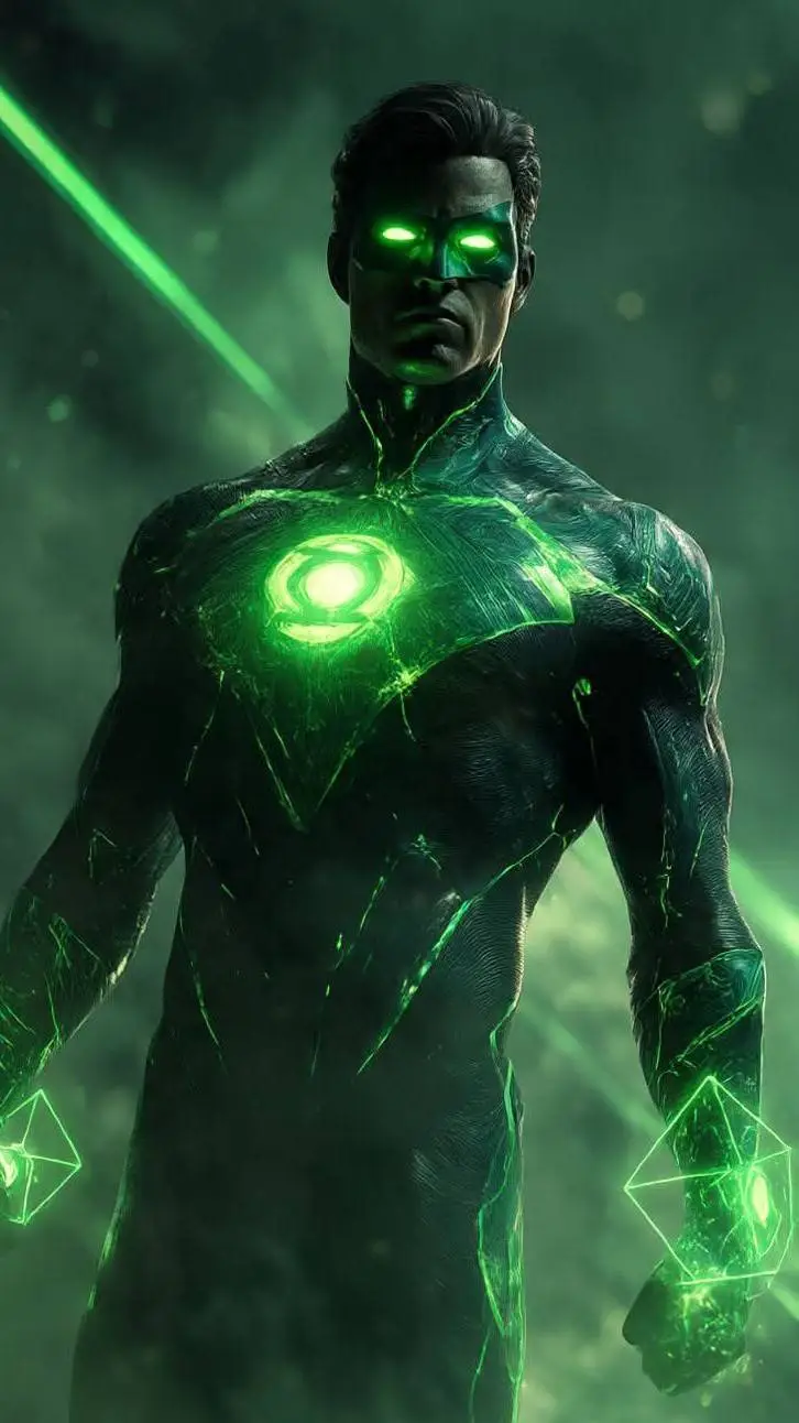 ai character: GREEN LANTERN background