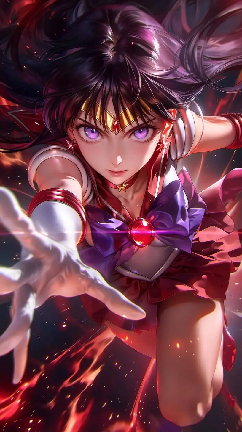 ai character: SALOR MARS background