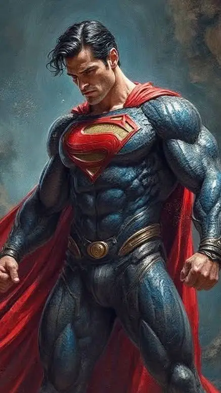 ai character: SUPERMAN  background
